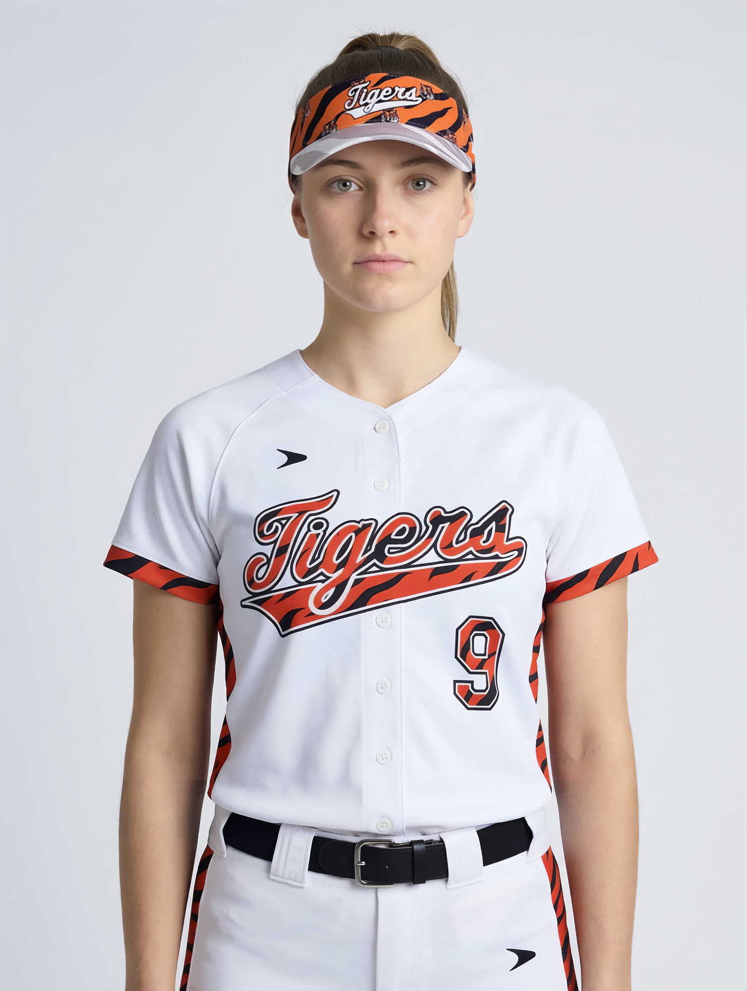 Hybrid Legend-PD Short Sleeve Faux Button Baseball Jersey