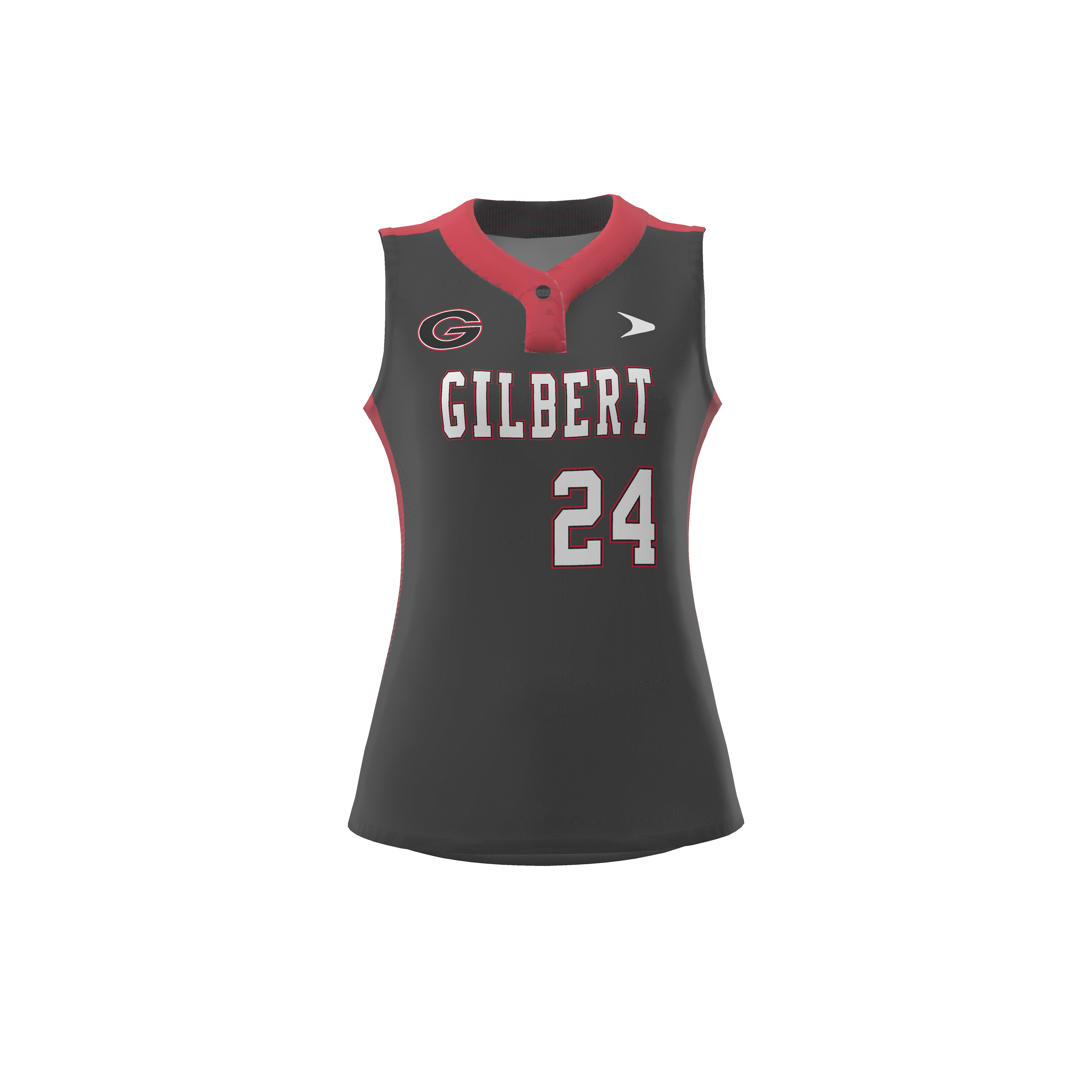 Rise Sleeveless 1-Button Softball  Jersey