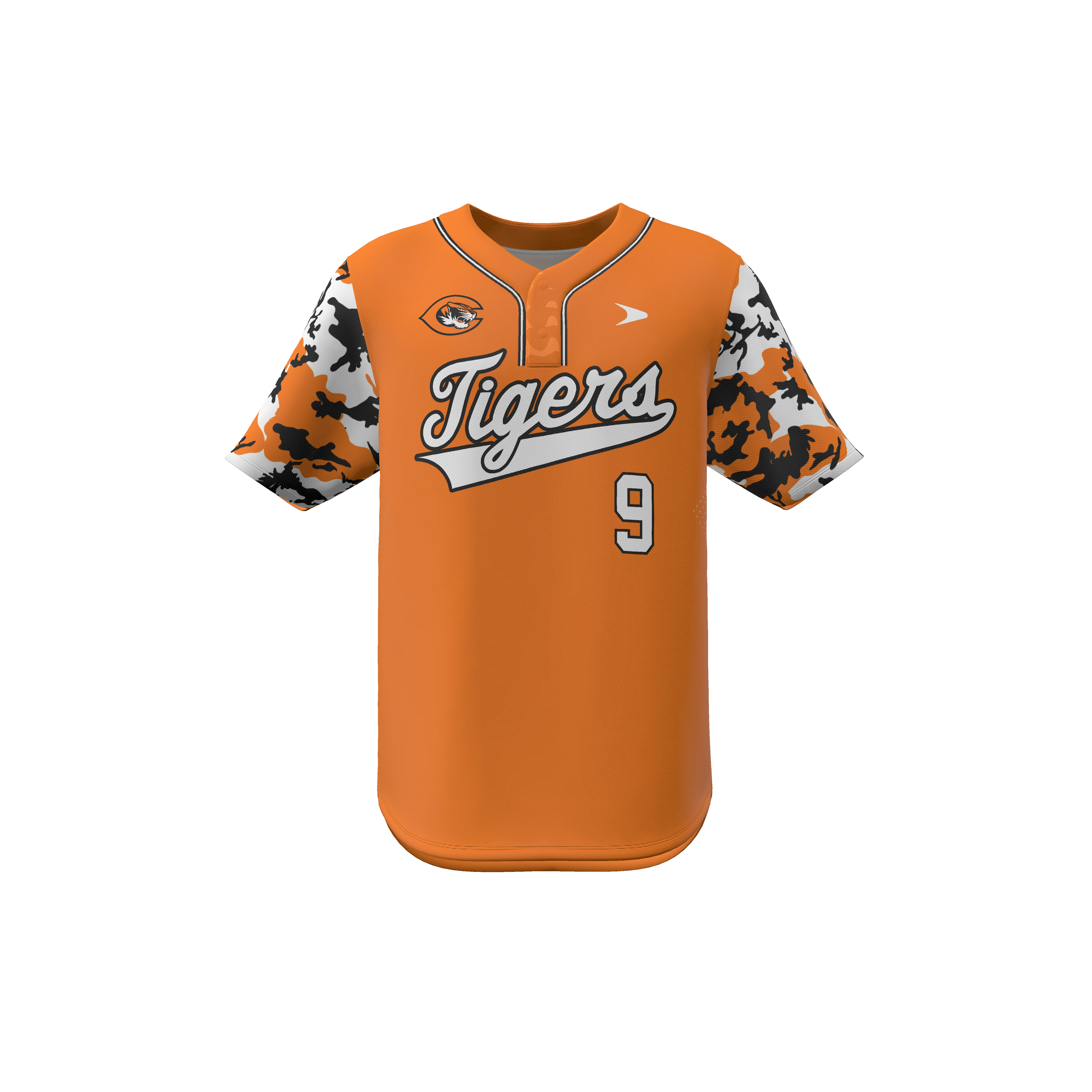 Breeze Short Sleeve Snap 2-Button Baseball Jersey