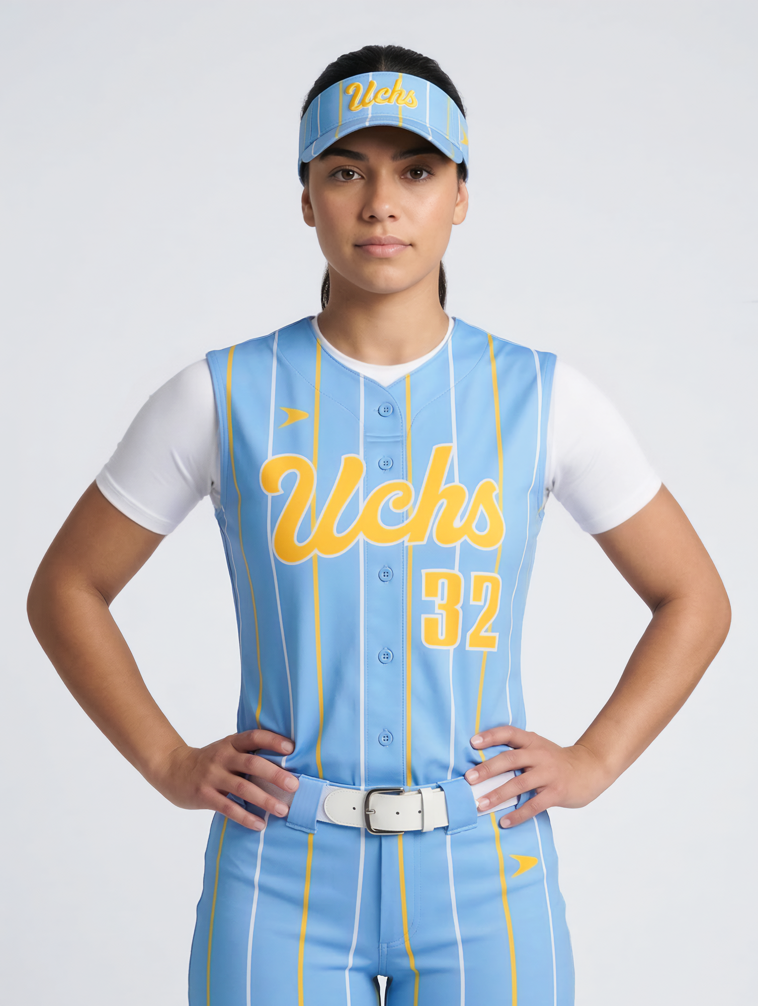 Hybrid Legend-SUB Sleeveless Faux Button Baseball Jersey