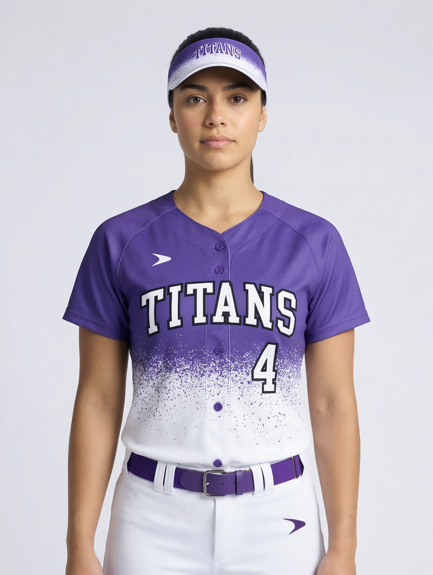 Hybrid Legend-SUB Short Sleeve Faux Button Baseball Jersey