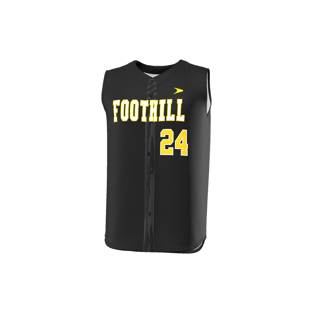 Cutter Sleeveless Full Button Baseball Jersey