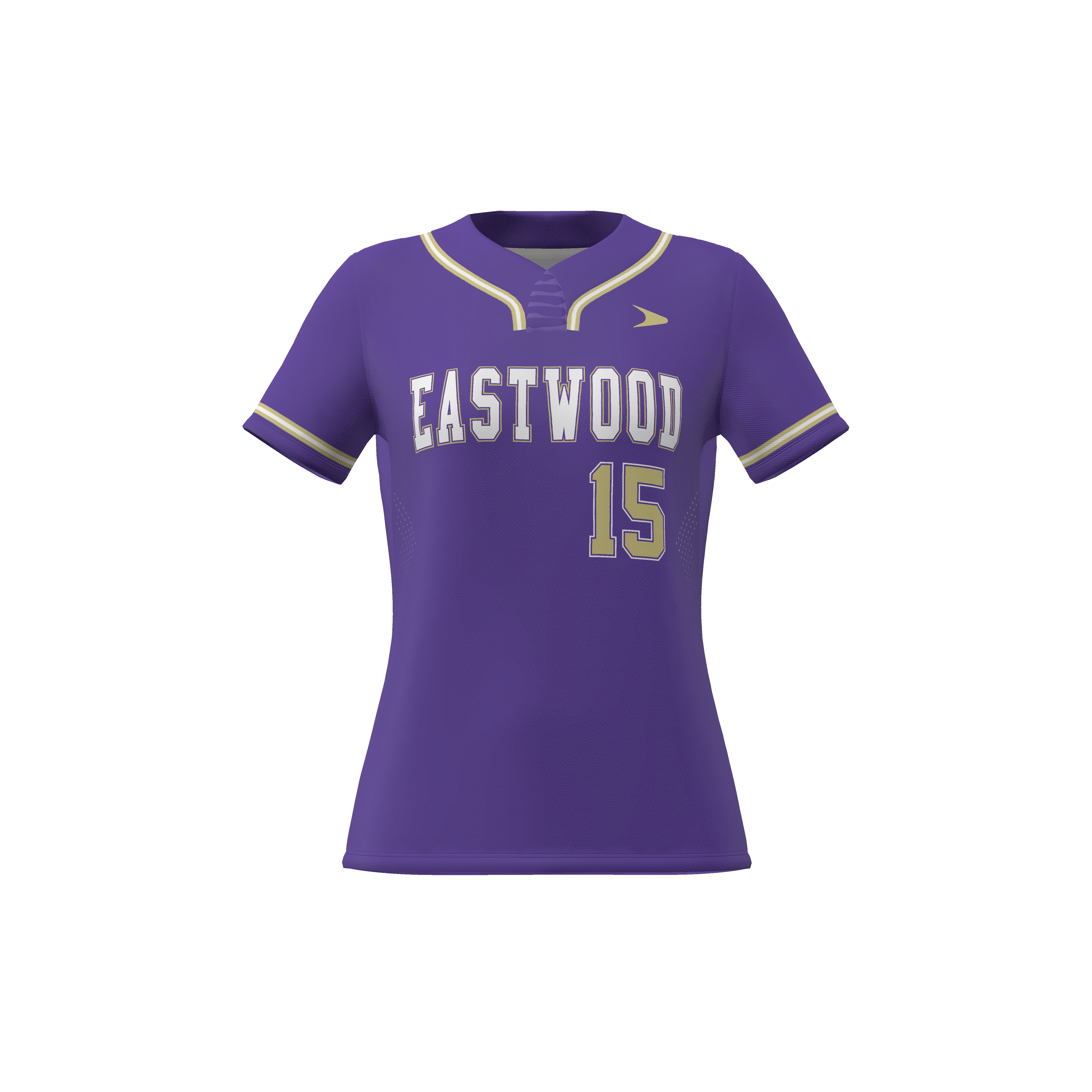 Breeze Short Sleeve Snap 1-Button Softball Jersey - Woven