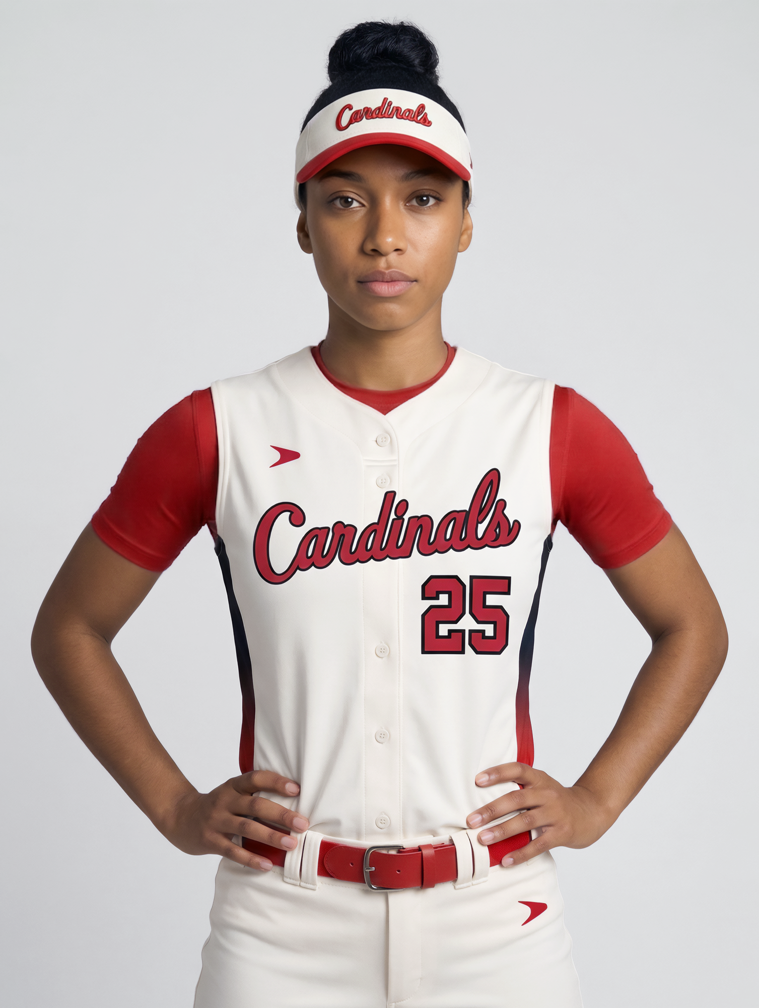 Hybrid Legend-PD Sleeveless Faux Button Baseball Jersey