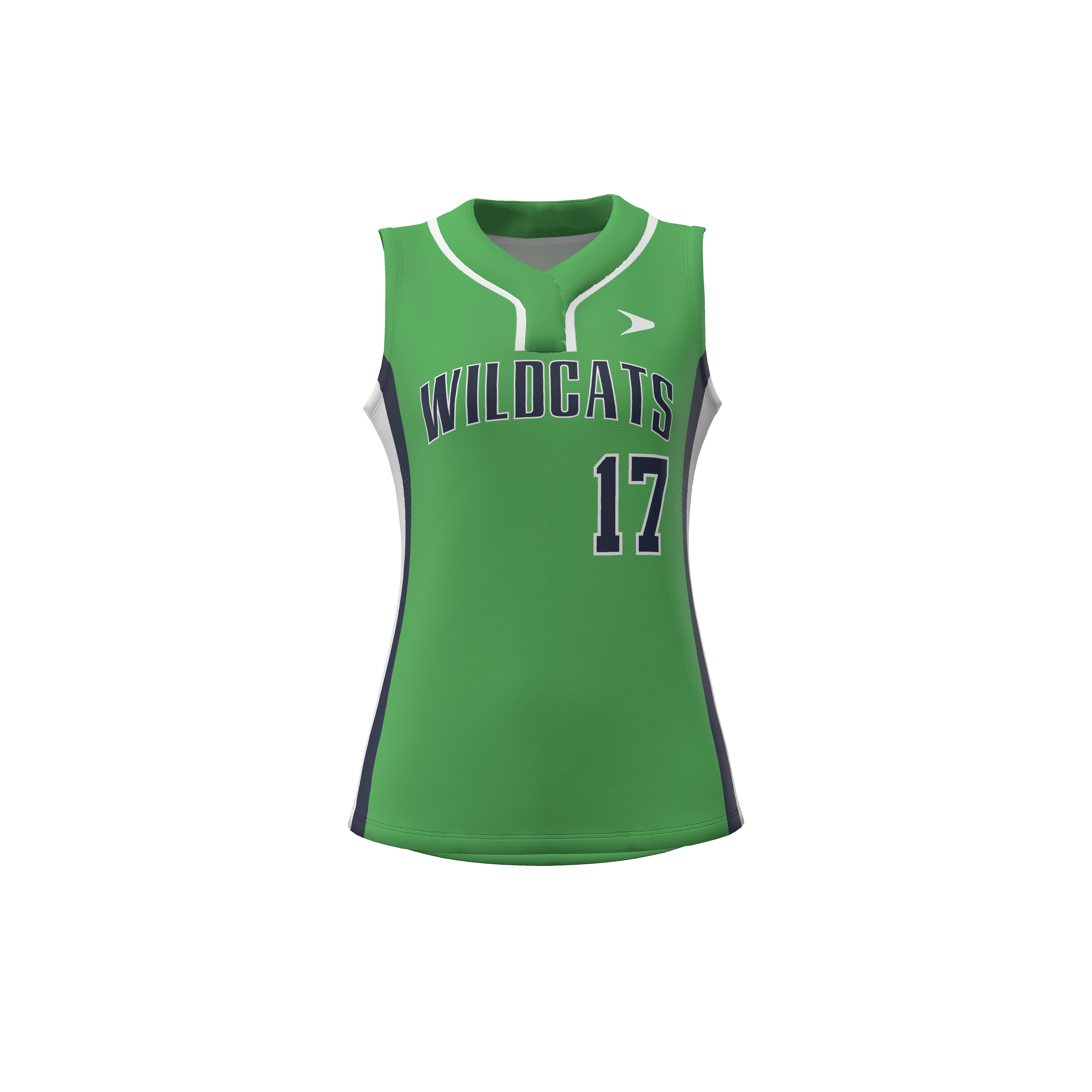 Breeze Sleeveless Snap 1-Button Softball Jersey - Woven