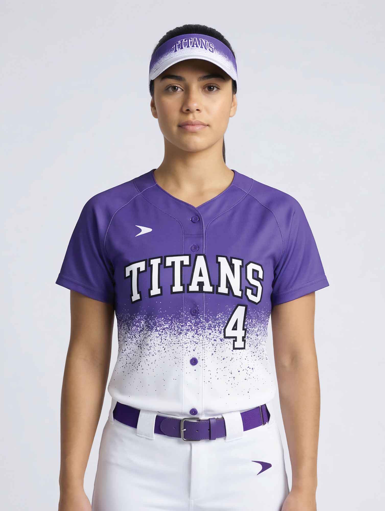 Hybrid Legend-SUB Short Sleeve Faux Button Baseball Jersey