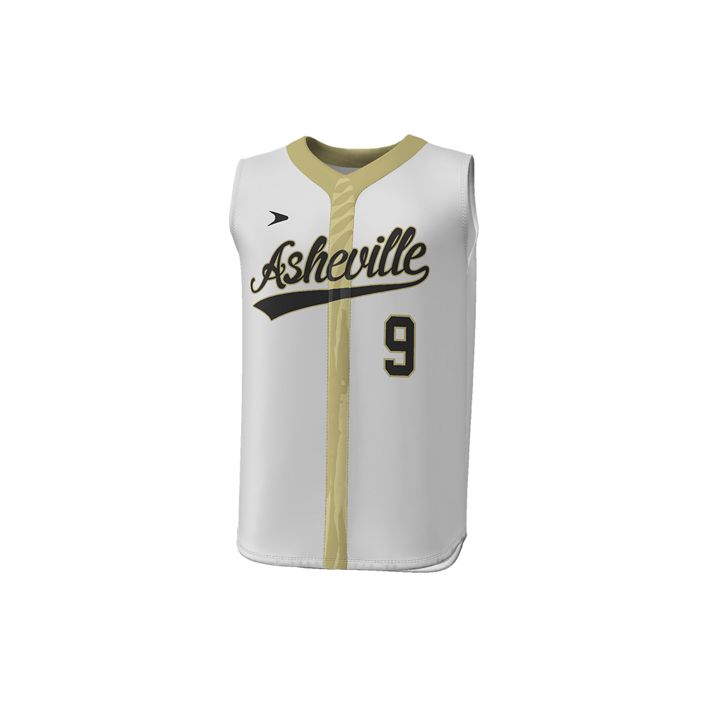 Breeze Sleeveless Snap Full Button Baseball Jersey
