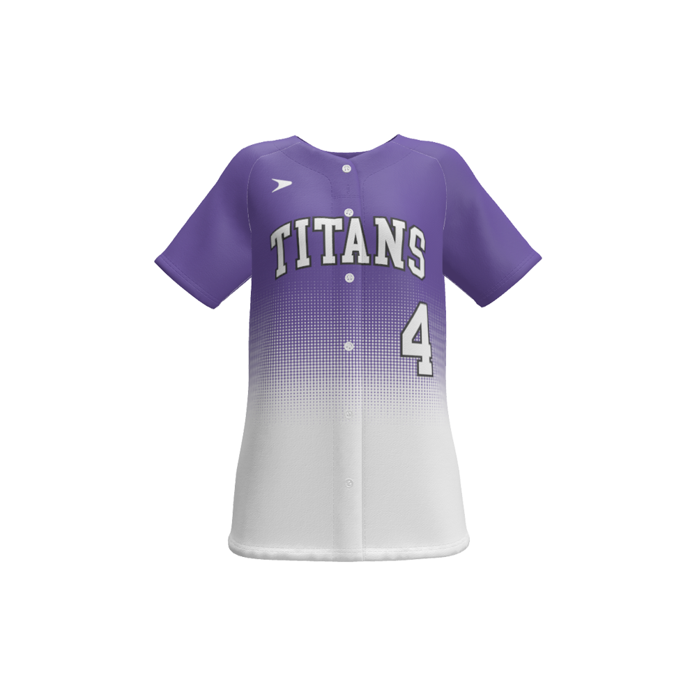 Hybrid Legend-SUB Short Sleeve Faux Button Baseball Jersey