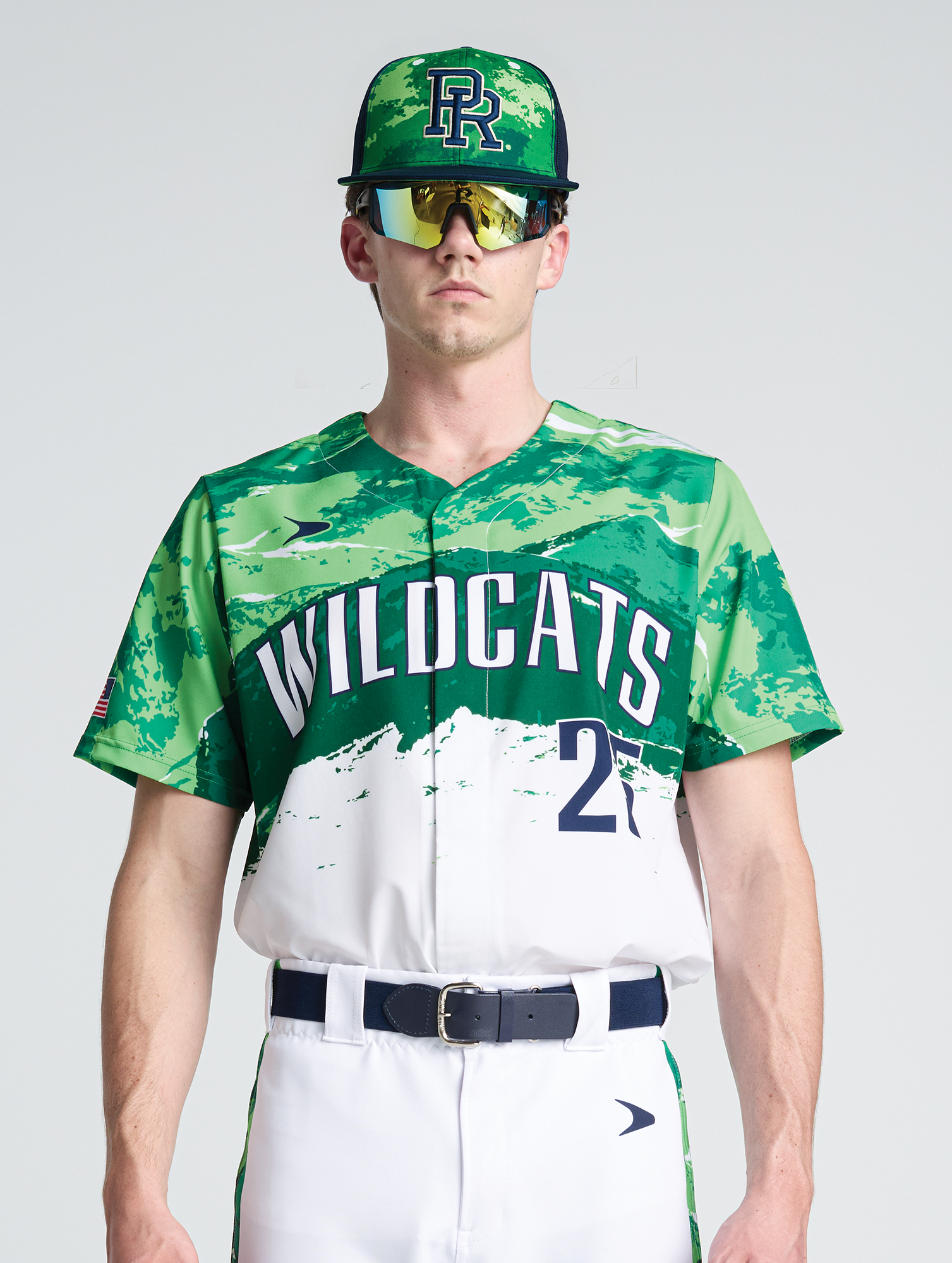 Breeze Short Sleeve Snap Full Button Baseball Jersey